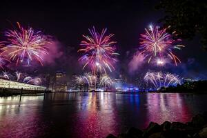 luglio 4 ° macy's fuochi d'artificio nel nuovo York foto