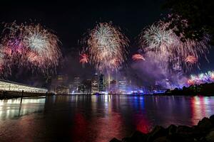 luglio 4 ° macy's fuochi d'artificio nel nuovo York foto