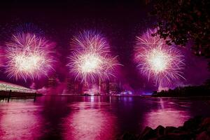 luglio 4 ° macy's fuochi d'artificio nel nuovo York foto