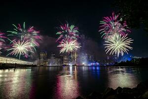 luglio 4 ° macy's fuochi d'artificio nel nuovo York foto