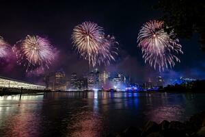 luglio 4 ° macy's fuochi d'artificio nel nuovo York foto