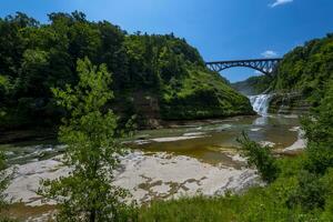 letchworth stato parco superiore cascate foto