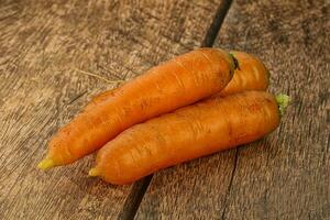 giovane naturale biologico carota mucchio foto