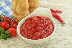 pasta di puro pomodoro biologica naturale foto