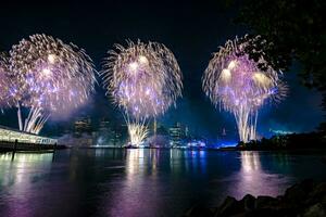 luglio 4 ° macy's fuochi d'artificio nel nuovo York foto