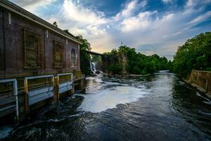 grande cascate a tramonto foto