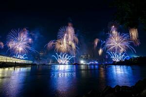 luglio 4 ° macy's fuochi d'artificio nel nuovo York foto