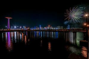 coney isola a notte foto