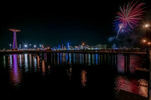 coney isola a notte foto