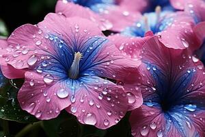 ai generato eleganza mattina gloria petalo gioielli, primavera fotografia foto