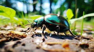ai generato foto di giapponese scarafaggio su un' terra. generativo ai