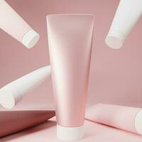 3d reso bellezza cosmetico tubo modello per pelle cura Prodotto foto