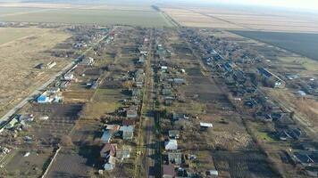 villaggio elitnyy krasnoarmeyskiy quartiere, krasnodar Krai, Russia. volante a un altitudine di 100 metri. il rovinare e oblio foto