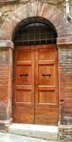vecchio Vintage ▾ porte nel Italia foto
