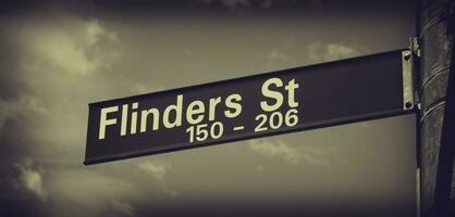 flinders strada melbourne Australia foto