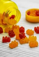 vitamine per figli, gommoso orsi caramella foto