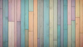 ai generato colorato legna tavole struttura, sfondo, generativo ai foto