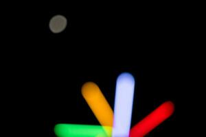 astratto colorato sfocato nel notte leggero Festival foto