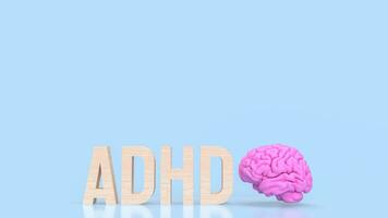 il adhd per medico o formazione scolastica concetto 3d resa. foto