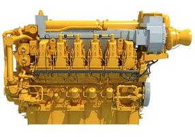 marino propulsione motore per navi, yachts e Barche 3d interpretazione foto