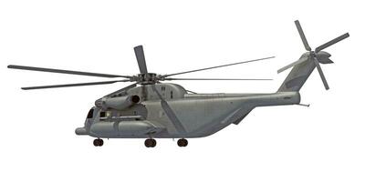 elicottero 3d interpretazione su bianca sfondo foto