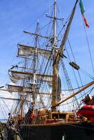 grande albero di un vecchio andare in barca nave foto