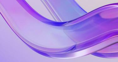 astratto iridescente bicchiere forma, 3d rendere iridescente lusso sfondo design. foto