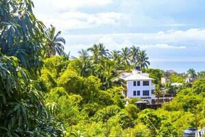 bellissimo città paesaggio marino paesaggio naturale panorama Visualizza puerto escondido Messico. foto