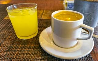 tazza di Americano nero caffè nel ristorante bar nel Messico. foto