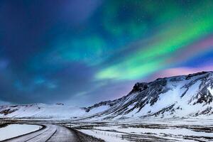 bella aurora boreale foto