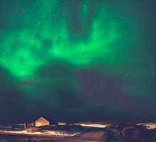 aurora Borealis paesaggio foto