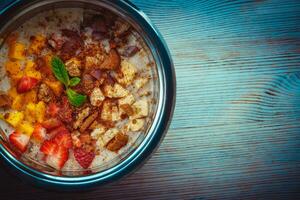 concetto di mangiare sano foto