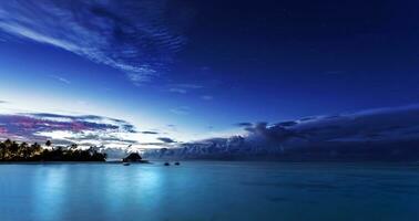 stellato notte su Maldive foto