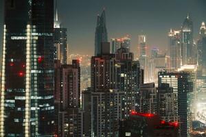 Dubai di notte foto