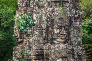 pietra murales e sculture nel Angkor cosa, Cambogia foto