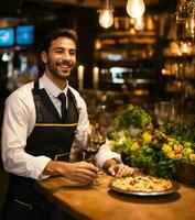 ai generato foto cucinare lavori con verdure a cucina cibo soddisfare Creatore Immagine di ai Generatore