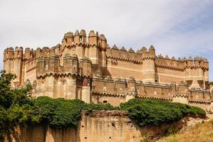 coca castello castillo de coca è un' fortificazione costruito nel il 15 secolo e è collocato nel coca, nel segovia Provincia, castiglia y leoni, Spagna foto