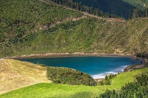 bellissimo lago di sete cidades, Azzorre, Portogallo Europa foto