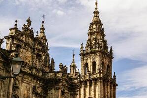 Cattedrale di santiago de compostela il romanico facciata foto