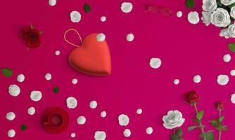 in profondità rosa colore sfondo speciale San Valentino giorno sfondo 4k del desktop foto