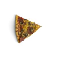 Pizza affettato isolato su bianca sfondo trasparente foto