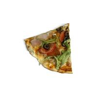 fresco Pizza italiano cibo illustrazione su bianca sfondo foto