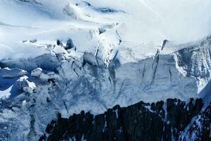 breithorn picco nel svizzero Alpi visto a partire dal klein Cervino foto