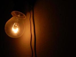 effetti di luce di luminescenza, lampada a incandescenza, led, texture a gas foto