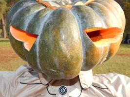 giorno di festa di halloween zucca intagliata foto