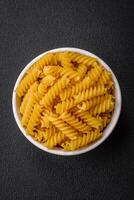 crudo fusilli pasta a partire dal totale grano Grano varietà foto