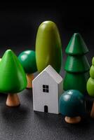 un' piccolo di legno Casa come un idea per investire nel il tuo proprio casa foto