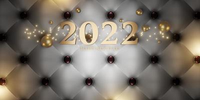 felice anno nuovo 2022 sfondo di natale e capodanno