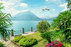 lago como nel Italia foto