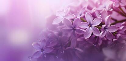 ai generato viola lilla fiore foto